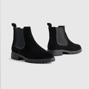 Quince Italian Leather Chelsea Boots - Black
